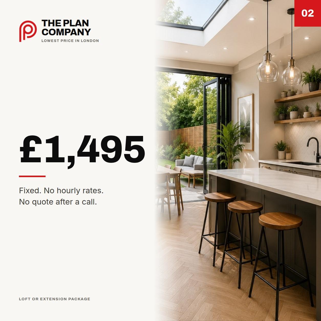 £1,495 fixed